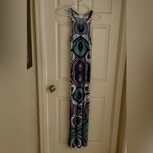 Venus S geometric Maxi dress